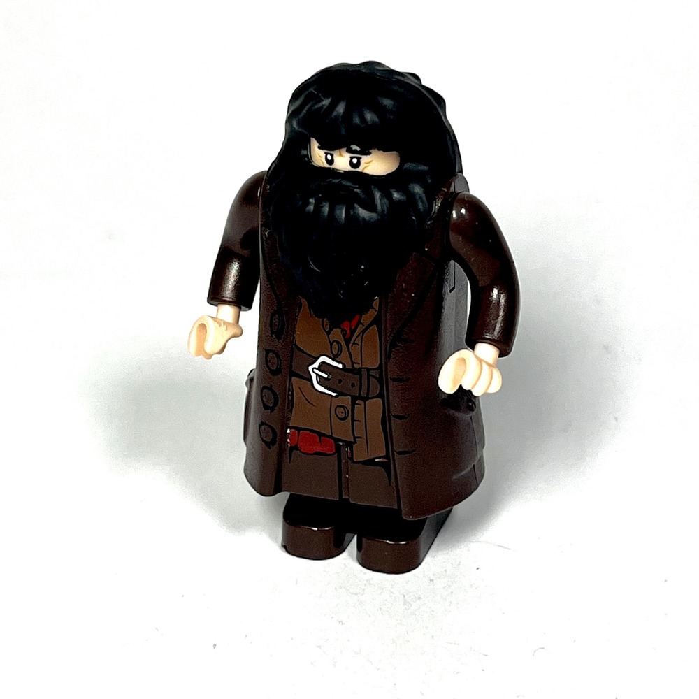 LEGO Harry Potter Rubeus Hagrid Minifigure hp111 Dark Brown Topcoat 4738 10217